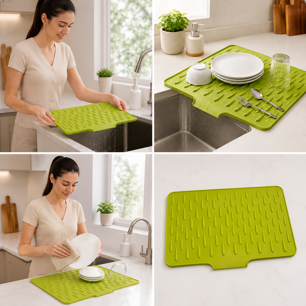 Quick Drain Kitchen Drying Mat